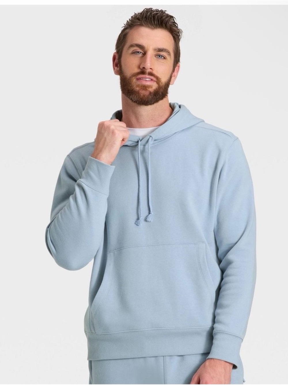 Men's Big Active Comfort Cotton
Fleece Hoodie - All in Motion™ Light Blue 3XL - Picture 4 of 6